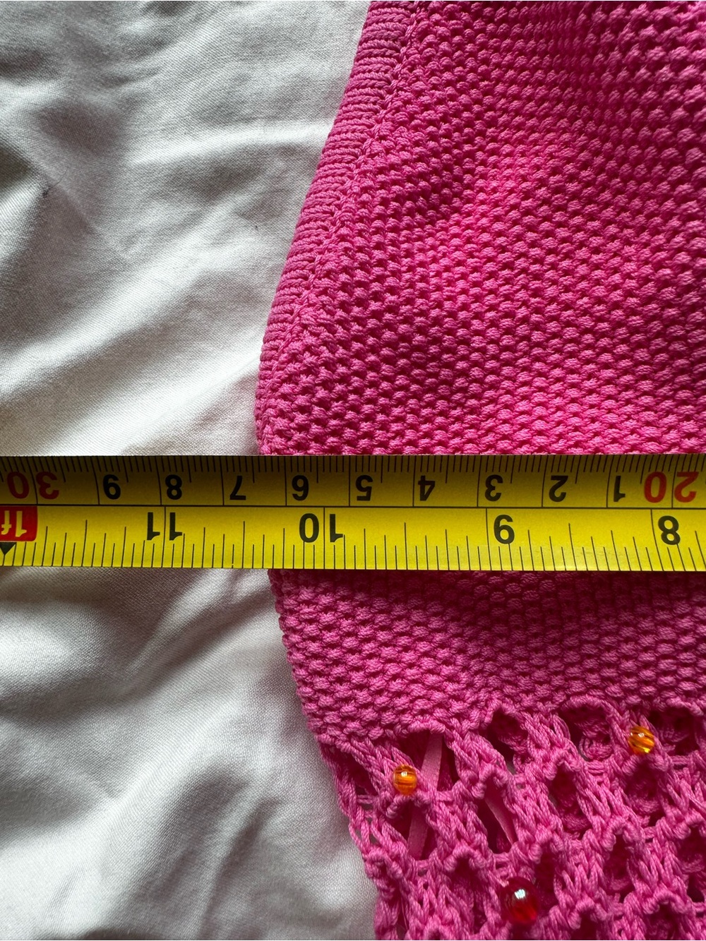 The Wolf Gang Perla Maxi Dress Candy Pink Beaded Crochet Mermaid Maxi Dress XS - Picture 9 of 15